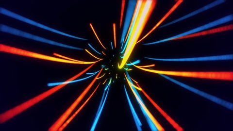 3d 4K Abstract glowing fiber lines fiber optic lines Loop Animation. light beam for fast data transfer for high speed Internet connections. technology data science, digital technology background.
