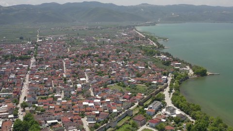 Bursa, Iznik Lake - Turkey. Aerial video. 
