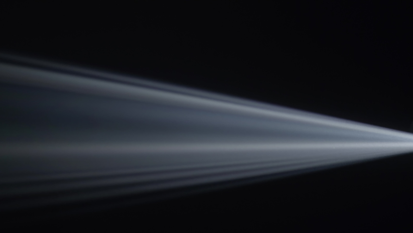 Cinema Projector Light Beam Rays Isolated with Searchlight pattern Royalty-Free Stock Footage #1074031310
