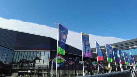 Rotterdam , Netherlands - 05 13 2021: The Eurovision Song Contest 2021 is set to be the 65th edition of the Eurovision Song Contest. The contest will be held in Rotterdam, the Netherlands