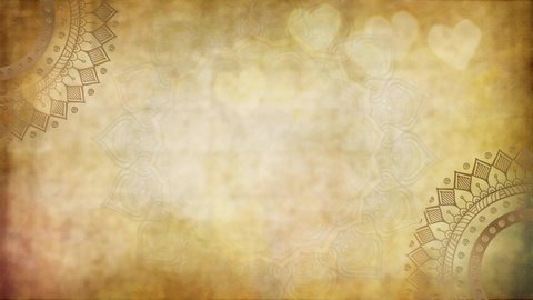 yellow grunge background with floating heart for text and titles