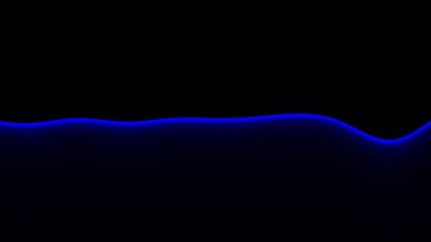Moving Abstract Water Surface Blue Neon Liquid Sea