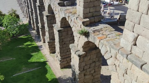 Roman Aqueduct of Segovia, Spain, a Unesco heritage site two thousand years old
