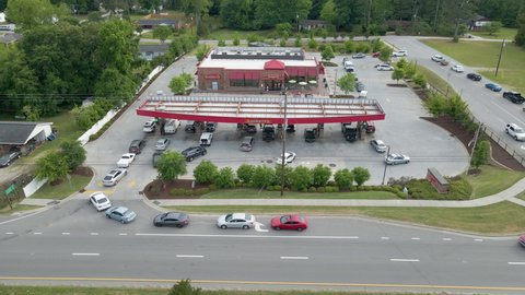 Clayton , North Carolina , United States - 05 12 2021: Gas Shortage In North Carolina 