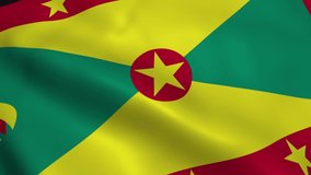 Video of Realistic Grenada flag