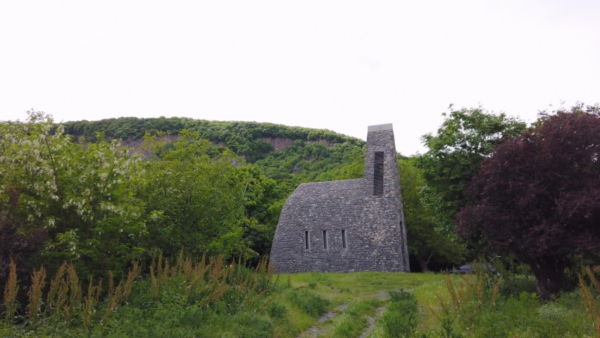 Small chapel in the forst of Badacsony at lake Balaton, Hungary - Chapel of King St. Stephen