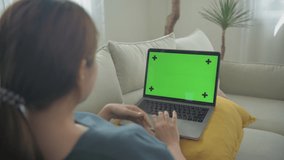 Pregnant woman concept of 4k Resolution. Asian girls are working using computers in the house. - Powered by Shutterstock - Get 15% off with code: PIKWIZARD15