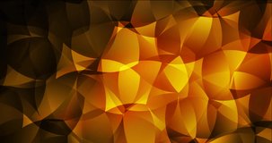 4K looping dark orange flowing video with abstract shapes. Modern abstract video with colorful random forms. Film for smart presentations. 4096 x 2160, 30 fps.