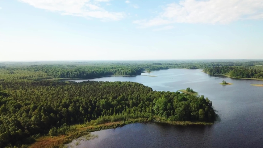 Beautiful landscape of Lake Moshno