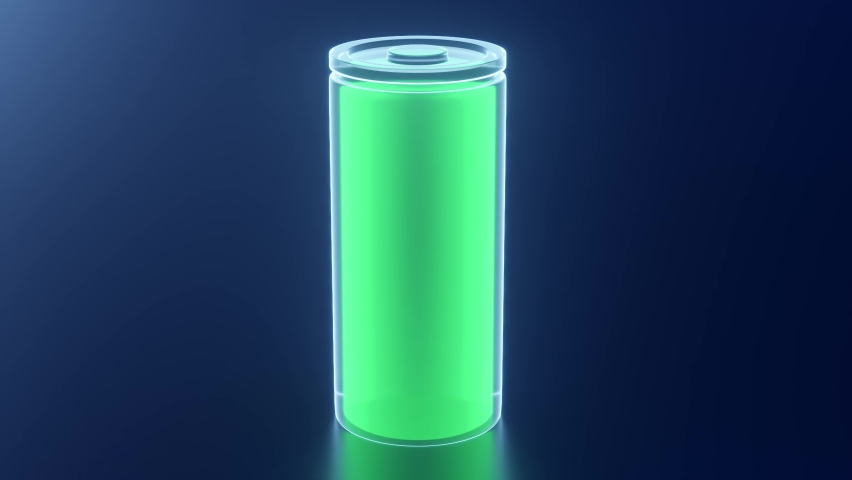 Неоновая батарейка. Gallogramic Neon Battery.