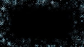 4K white snow abstract Corner frame and border copy space Loop background. Winter falling snow, snowflake. Holiday Winter for Merry Christmas and Holiday, Happy New Year Animation. green screen. - Powered by Shutterstock - Get 15% off with code: PIKWIZARD15