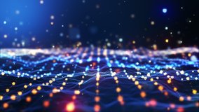 Glow blue digital landscape with cube particle. Crypto currency, big data, block chain and digital technology concept. 3D Rendering.
 - Powered by Shutterstock - Get 15% off with code: PIKWIZARD15