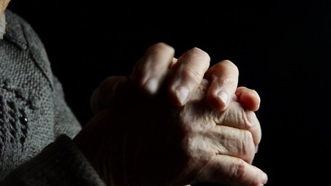 The Old Grandmother Looks Forward Stock Footage Video 100 Royalty Free 1062317383 Shutterstock