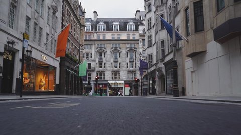 empty old london street