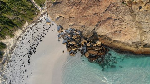 Aerial Drone Footage of Hellfire Bay, Cape Le Grand National Park, Esperance, Western Australia
