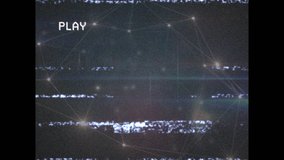 Animation of playback interface with interference and network of connections. global connections, technology and data processing concept digitally generated video. - Powered by Shutterstock - Get 15% off with code: PIKWIZARD15