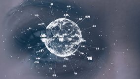Animation of network of connections and globe over woman's eye. global connections and digital interface concept digitally generated video. - Powered by Shutterstock - Get 15% off with code: PIKWIZARD15