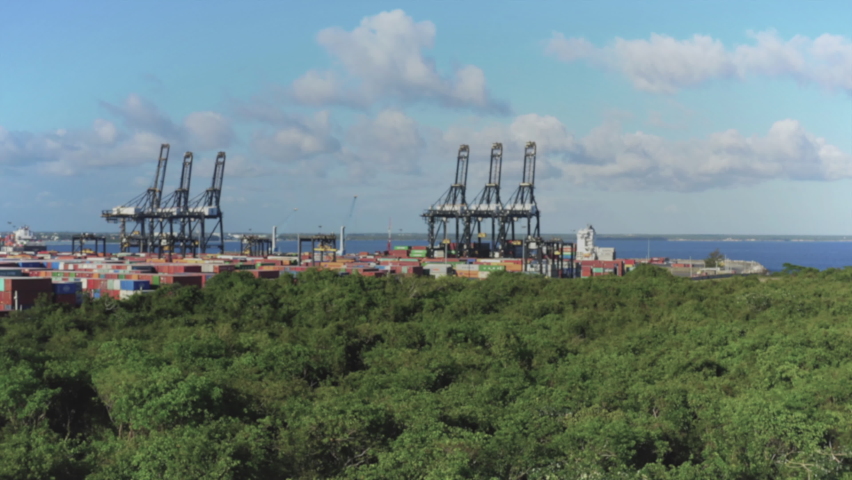 Bull chart, Positive graphs, Transshipment Station - 3d graphics animation