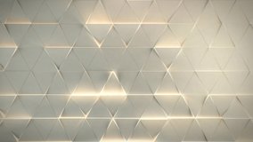 
Glowing triangles wall loop background