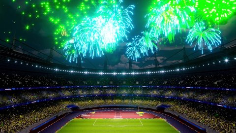 Soccer Fireworks Stock Video Footage 4k And Hd Video Clips Shutterstock