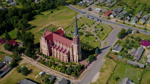 Holy Trinity catholic church, Gervyaty village, Grodno region, Belarus.