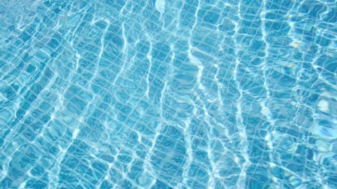 Teal Color Water Above Ground Pool Stock Footage Video (100% Royalty