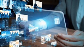 Visual contents concept. Stereoscopic image. Hologram. Streaming video. NFT. Non-fungible token. - Powered by Shutterstock - Get 15% off with code: PIKWIZARD15