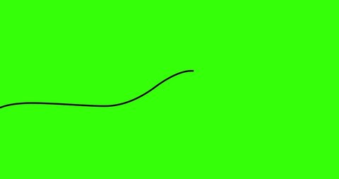 Animation of the infinity symbol drawn with one line. Repetitions or unlimited cycling. Green screen. 4K
