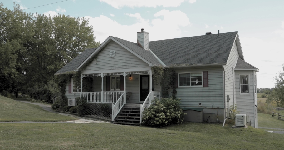 Beautiful farm house and yard in Ottawa, Canada.