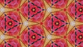Abstract kaleidoscopic moving background, modern animation 4K video, Suitable as screensaver and live wallpaper for smartphone, laptop, desktop