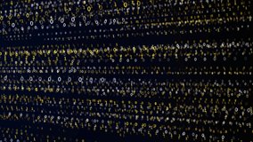 4K 3D Futuristic digital data code Loop abstract background. Concept of cyber technology, applied practical, numeral digit, code programming, security communication and hud interface. - Powered by Shutterstock - Get 15% off with code: PIKWIZARD15