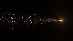 5 Golden glitter sparkling Magic lights. logo reveals trail sparkle Isolated on black background with alpha. Intro animation Birthday, Anniversary, new year, event, Christmas, Festival, Diwali - Powered by Shutterstock - Get 15% off with code: PIKWIZARD15