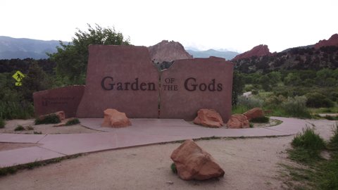 Colorado Springs, CO - June 7, 2021: Garden of the Gods