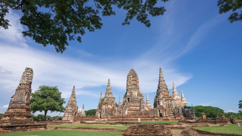Wat Chaiwatthanaram, Ancient Temple of Ayutthaya, Thailand.