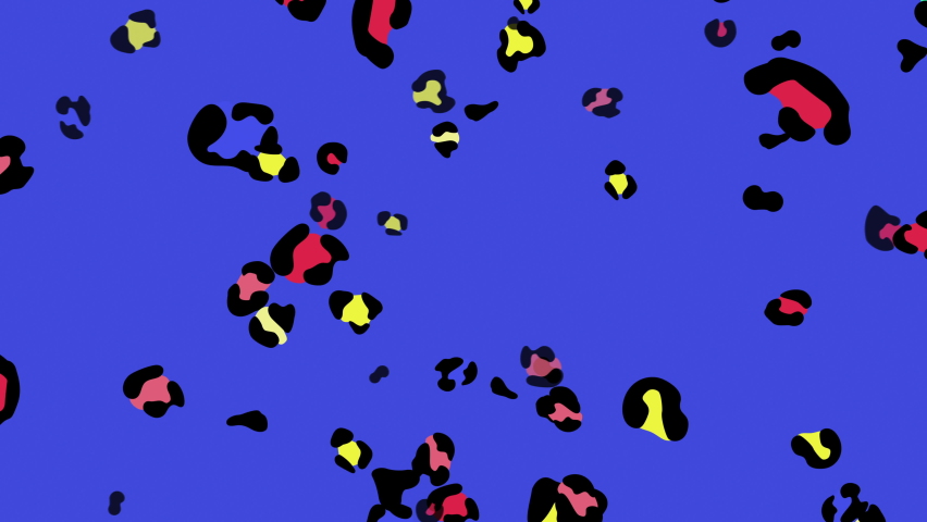 Speedy modern motion the leopard pattern.loop.
Pop and wild abstract background.
