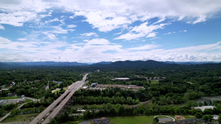 Highway leading West from Asheville NC, Asheville North Carolina