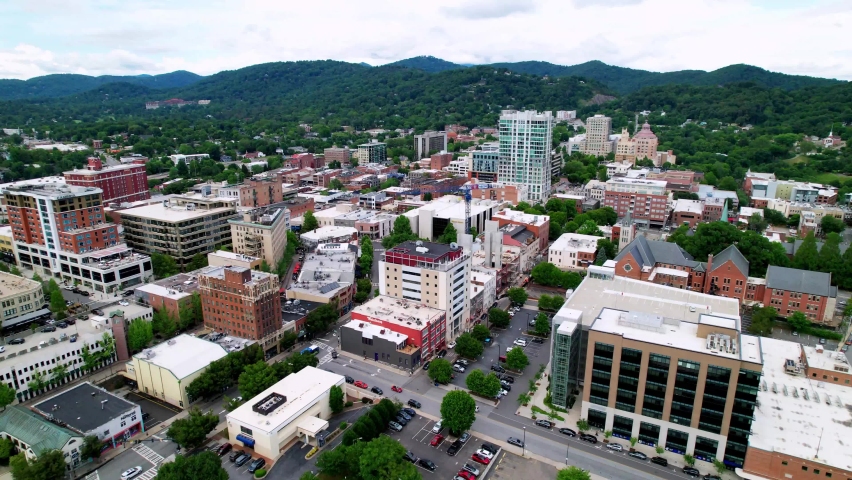 Asheville NC, Asheville North Carolina Aerial Pullout