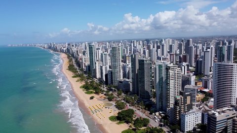 Recife Brazil Stock Footage 4k, Large White Stones For Landscaping Boa Viagem Ceará