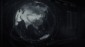 Viewing 3d Earth To Search Mongol Territory For Setting Surveillance. Modern Tracking Software Finds Air Base On Earth. Advanced User Interface To Work With Objects On Earth. Camera Satellites Data. - Powered by Shutterstock - Get 15% off with code: PIKWIZARD15