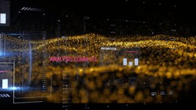 Digital interface with data processing against yellow digital waves on black background. computer interface and technology concept - Powered by Shutterstock - Get 15% off with code: PIKWIZARD15