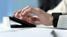 Engineer designer works in a tablet office space. - Powered by Shutterstock - Get 15% off with code: PIKWIZARD15
