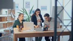 Successful Pregnant Woman, Working With Colleagues in Modern Office, Presents Data From the Financial Graph, Showing Information on a Whiteboard. Modern Working Woman in Late Pregnancy. - Powered by Shutterstock - Get 15% off with code: PIKWIZARD15