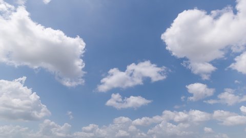 Time lapse Panoramic beautiful, clear blue sky background, clouds with background.