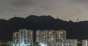 One time-lapse video of Lion Rock and Amah Rock, Hong Kong, China.