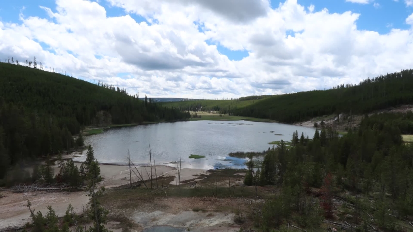 Yellowstone National Park Time-lapse Video in Wyoming, USA.