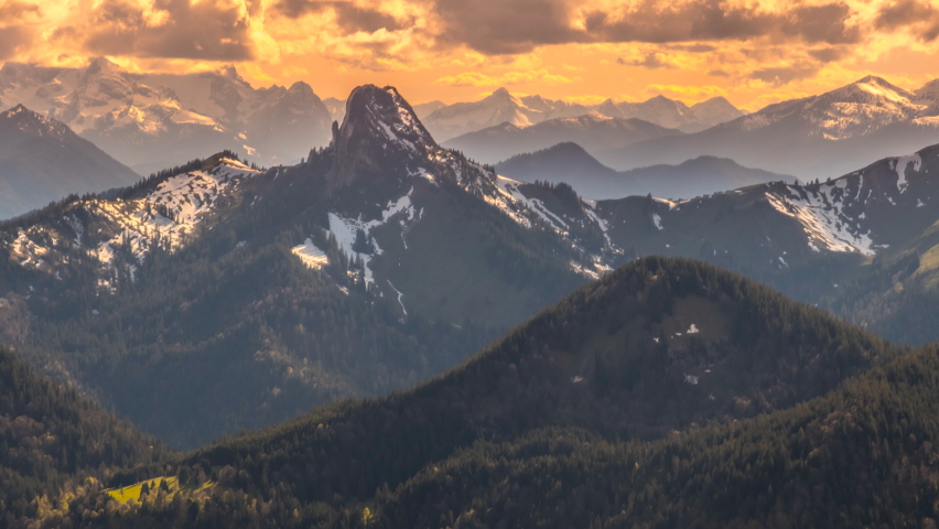 Pre alps mountains bavaria germany dramatic clouds mountains zugspitze wallberg germany nature landcapes
