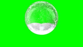 Christmas Snow Globe on Green Screen - Powered by Shutterstock - Get 15% off with code: PIKWIZARD15