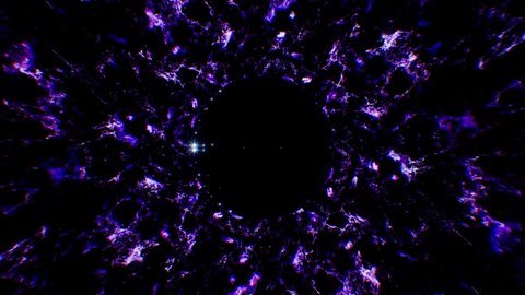 Abstract Dark Matter with Purple Flame Background Loop 4K