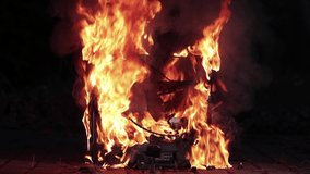 Old Tube TV set burning in flames, plastic melting a dripping around broken CRT screen - Powered by Shutterstock - Get 15% off with code: PIKWIZARD15