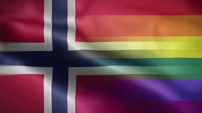 LGBT Norway Flag Loop Background 4K - Powered by Shutterstock - Get 15% off with code: PIKWIZARD15